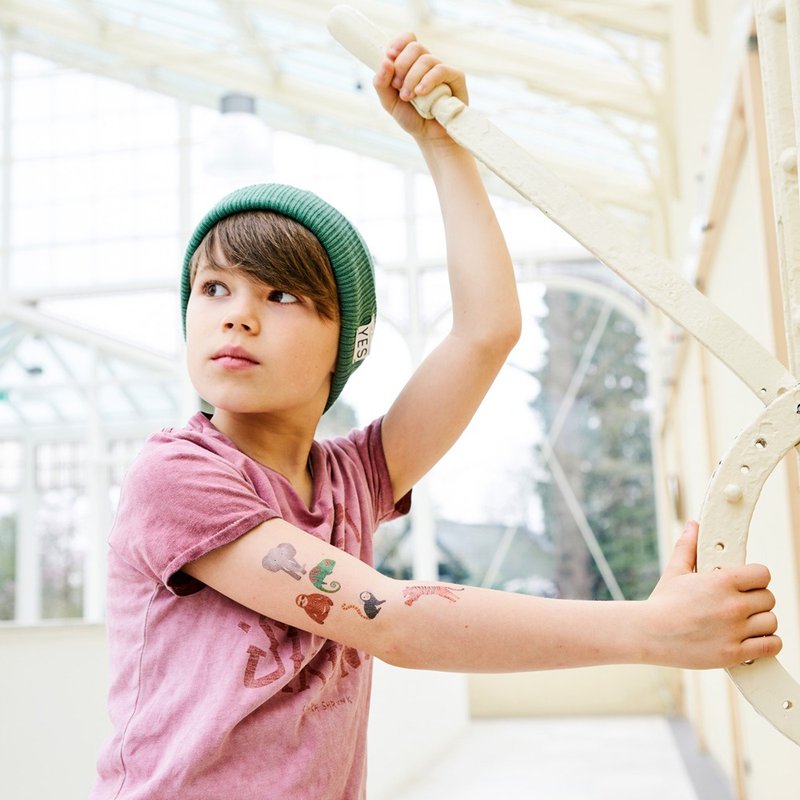 荷兰 Petit Monkey –  丛林动物大集合纹身贴纸 - 纹身贴 - 纸 