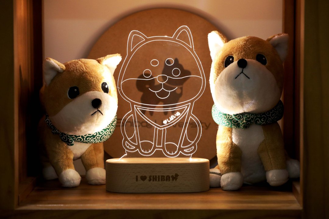柴犬大学 - 会呼吸的灯 领巾柴  小夜灯 台灯 定制化 - 灯具/灯饰 - 其他材质 