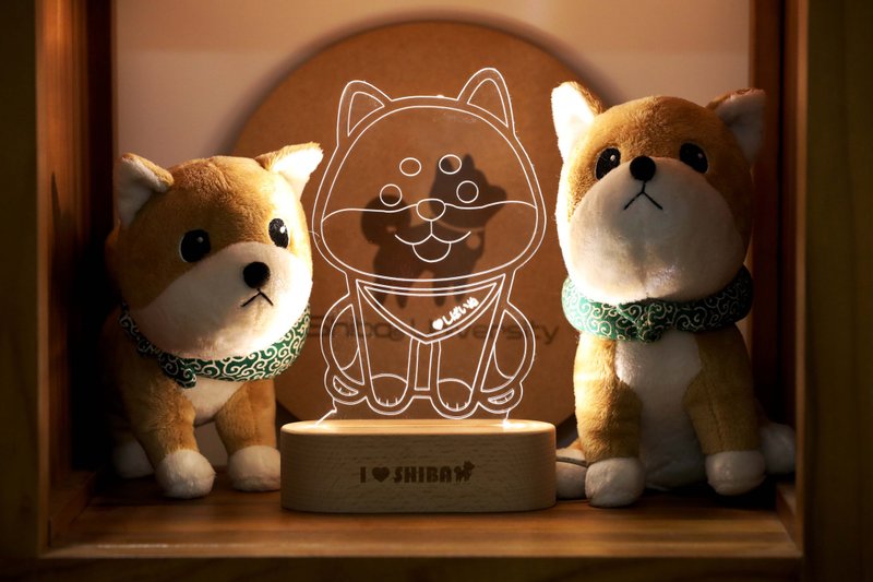 柴犬大学 - 会呼吸的灯 领巾柴  小夜灯 台灯 定制化 - 灯具/灯饰 - 其他材质 