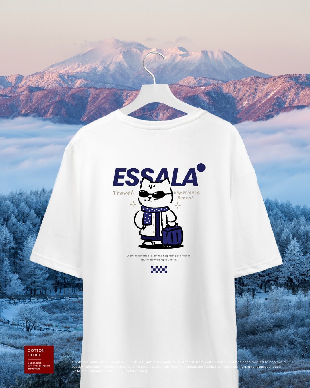 Essala Oversized T-shirt (M) - 男装上衣/T 恤 - 棉 