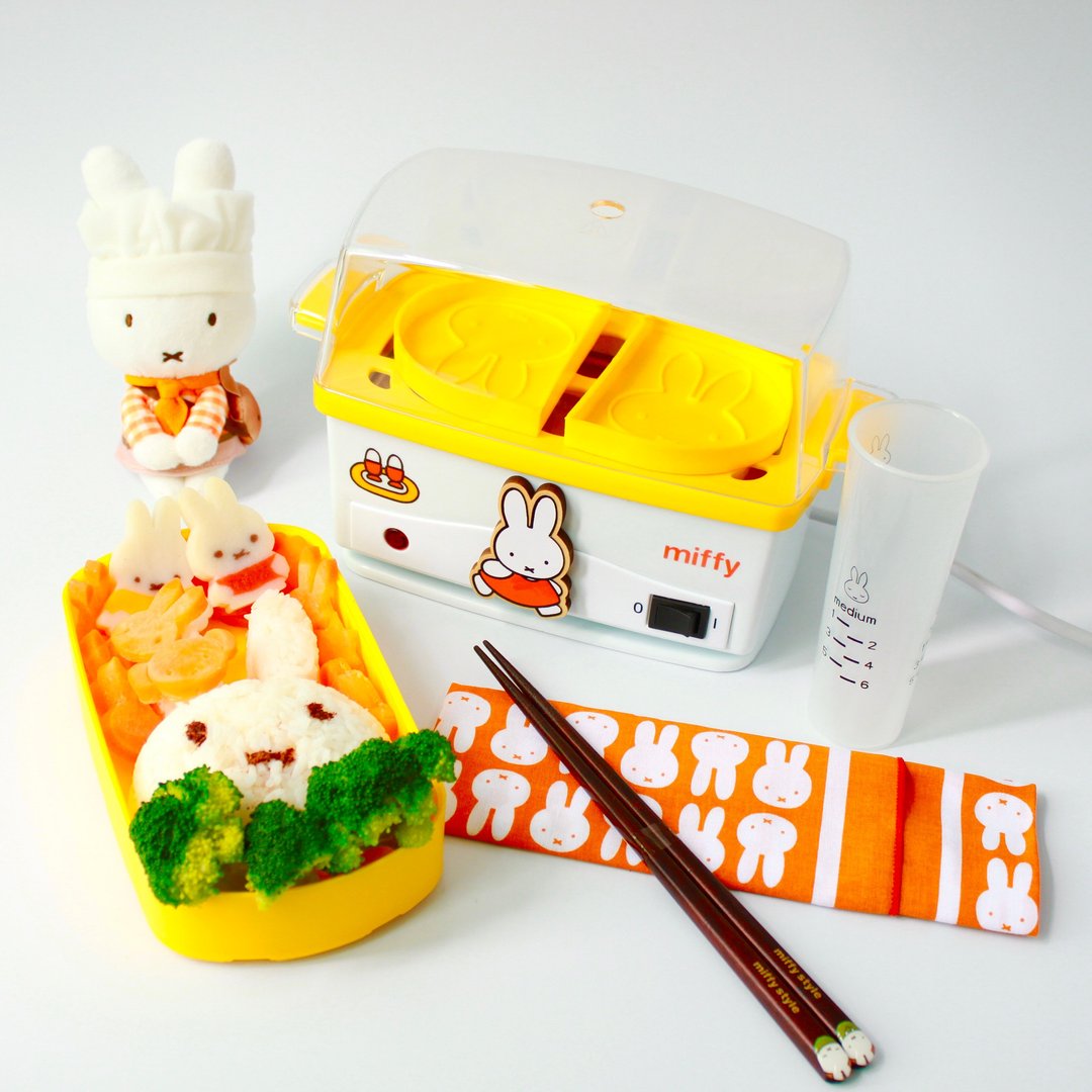 预购 miffy 65周年记念产品 多功能煮蛋蒸饭神器 - 厨房家电 - 塑料 白色