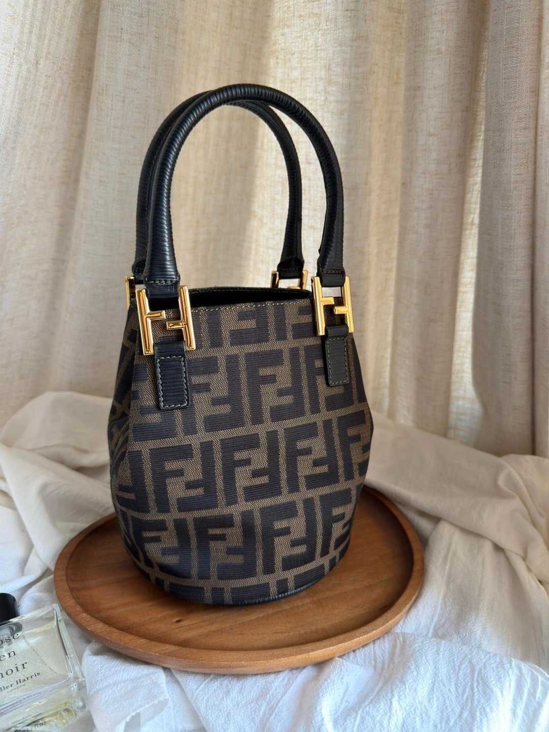 Fendi Vintage Zucca 中古水桶兼托特包 - 手提包/手提袋 - 其他材质 