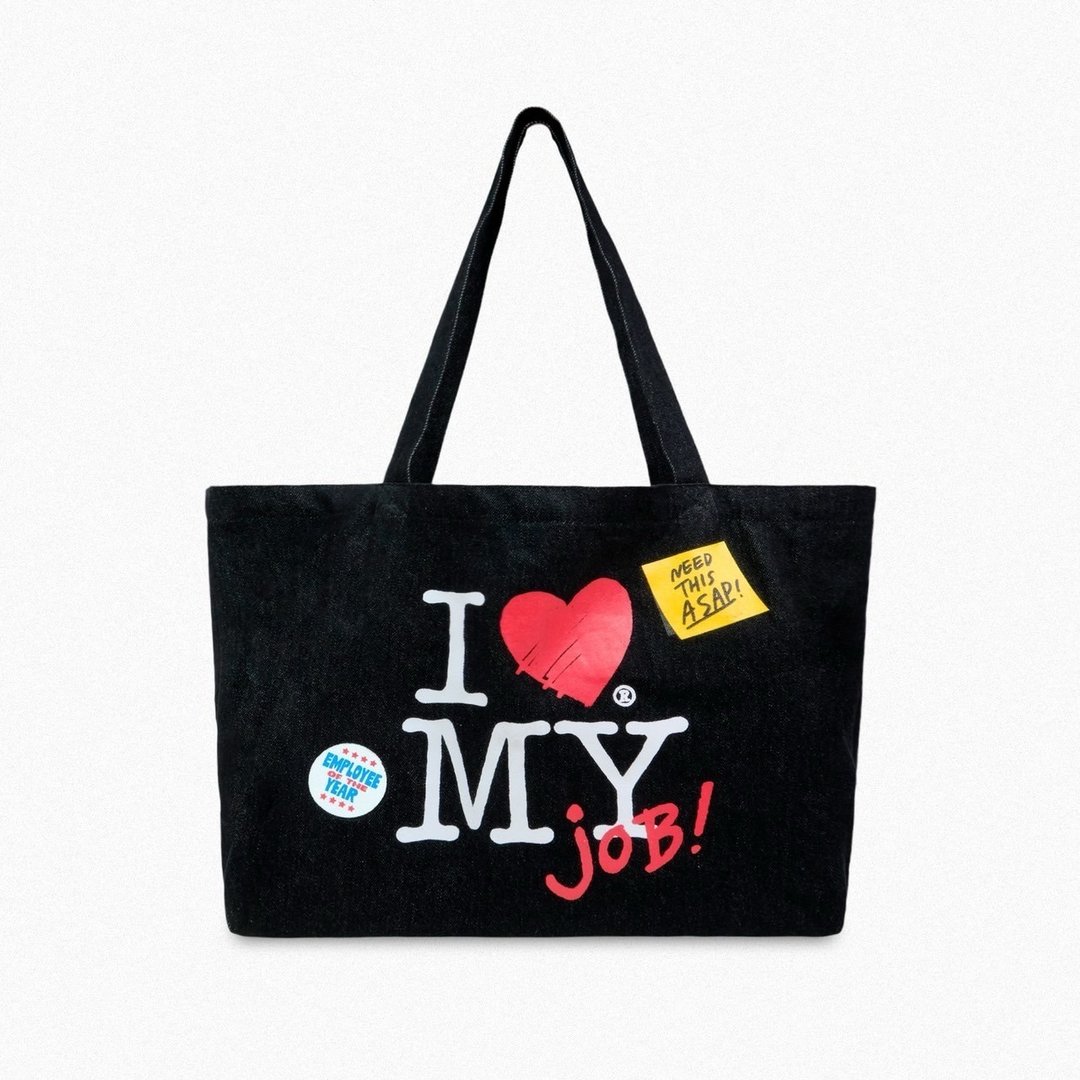 DADDYCLUB | I Love My Job Bag 丹宁托特包，可爱满分 - 手提包/手提袋 - 其他材质 