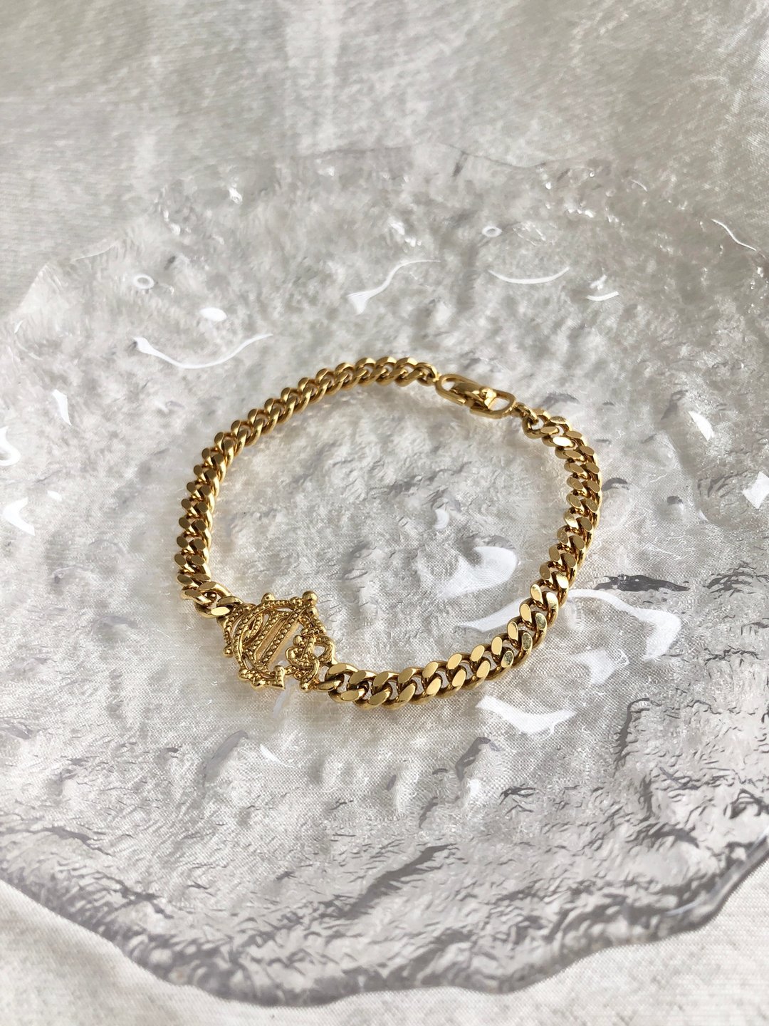 【日本直送 名牌中古包】Christian Dior 迪奥 手链 金色 Dior 喜平链条 vintage kh8fhb - 手链/手环 - 其他材质 金色