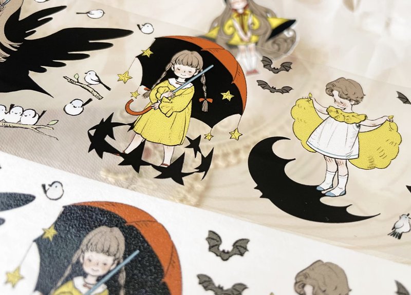 影 男孩女孩集 PET 和紙膠帶 (kiss-cut) - 纸胶带 - 其他材质 多色