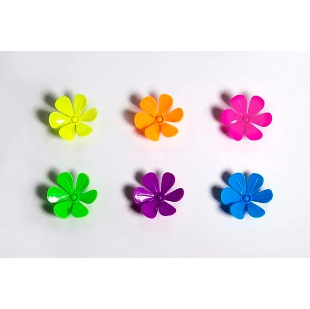 口吹花朵陀螺(6入) - 桌游/玩具 - 塑料 