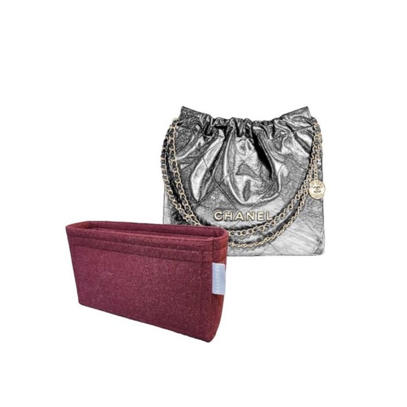 【香港制造|韩国绒布】手制内袋 Chanel 22 Medium 39cm - 化妆包/杂物包 - 其他材质 多色