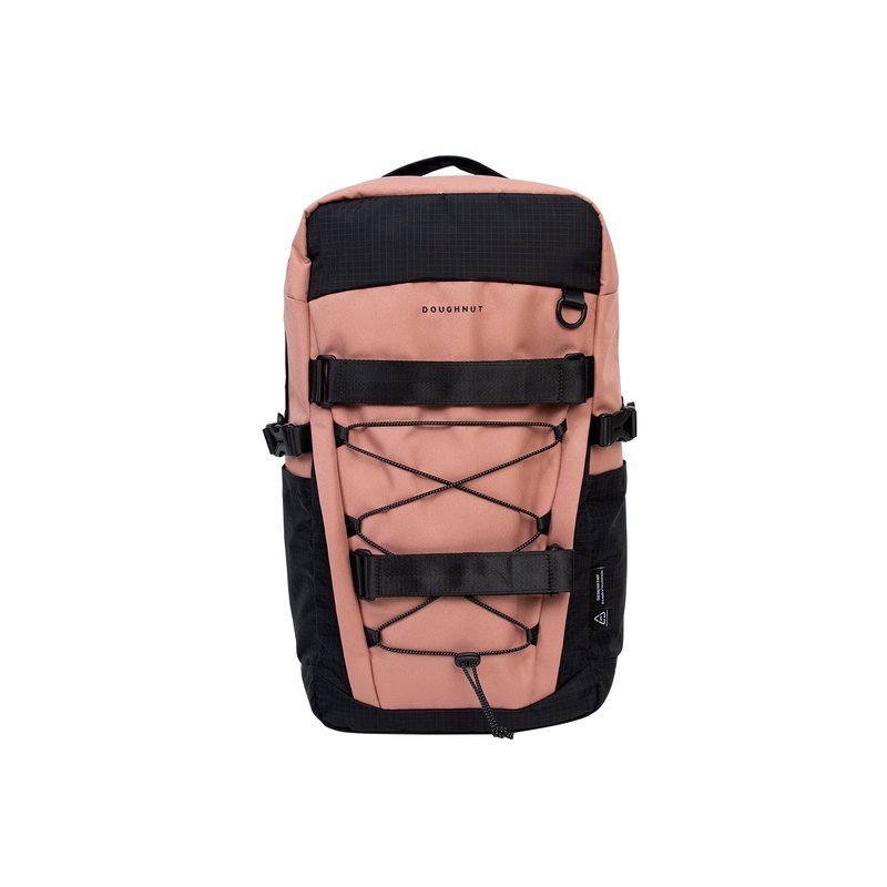 【DOUGHNUT】17寸 防泼水 大后背包 滑板包 水壶格 韩系-栗子 STC - 电脑包 - 环保材料 粉红色
