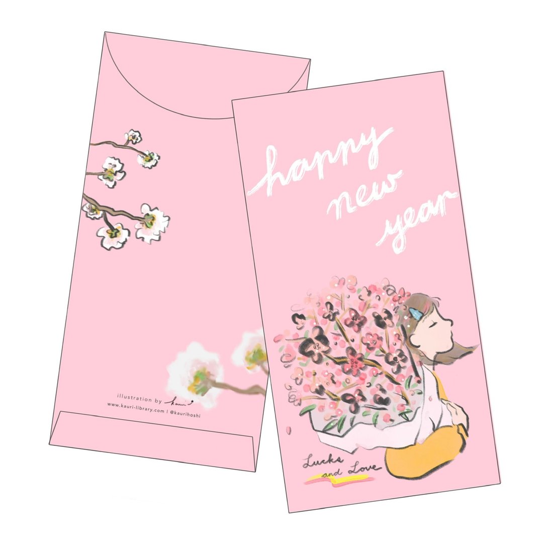 FLOWERS 新年利是封 / お年玉 - 红包/春联 - 纸 粉红色