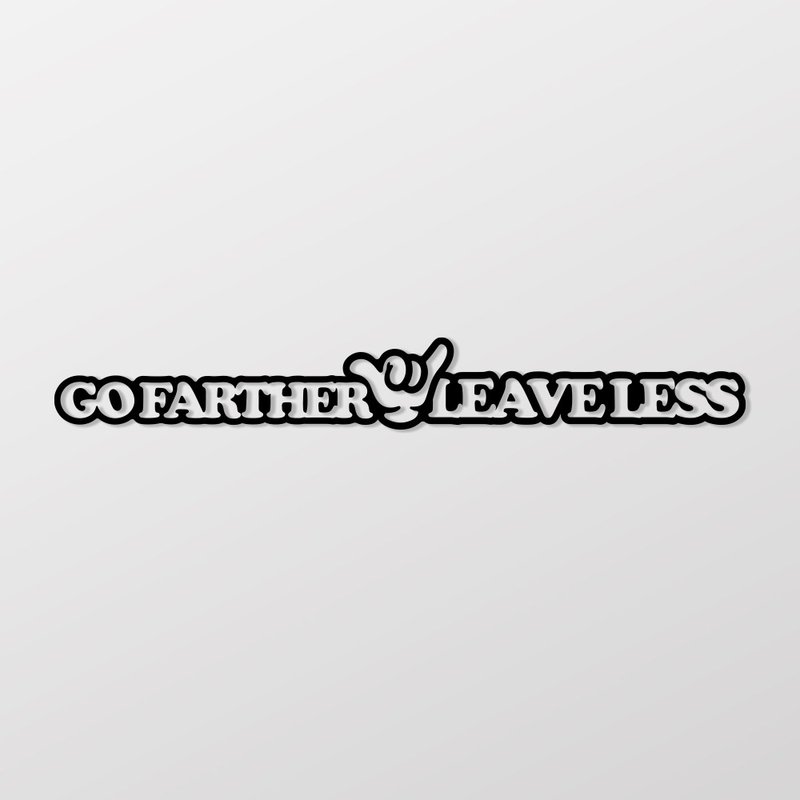 Leave Less 探索贴/车贴、贴纸 SunBrother孙氏兄弟 - 贴纸 - 防水材质 