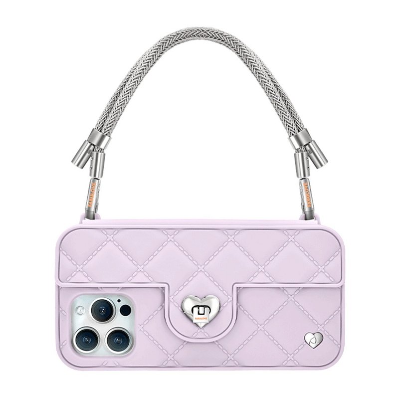 香港设计手机包-Sol【Silver Strap + Lilac Pursecase】 - 手机壳/手机套 - 环保材料 紫色