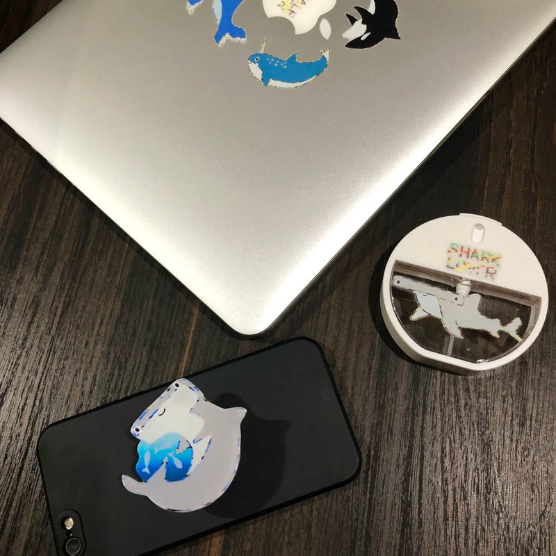 锤头鲨 Griptok - 手机座/防尘塞 - 压克力 灰色