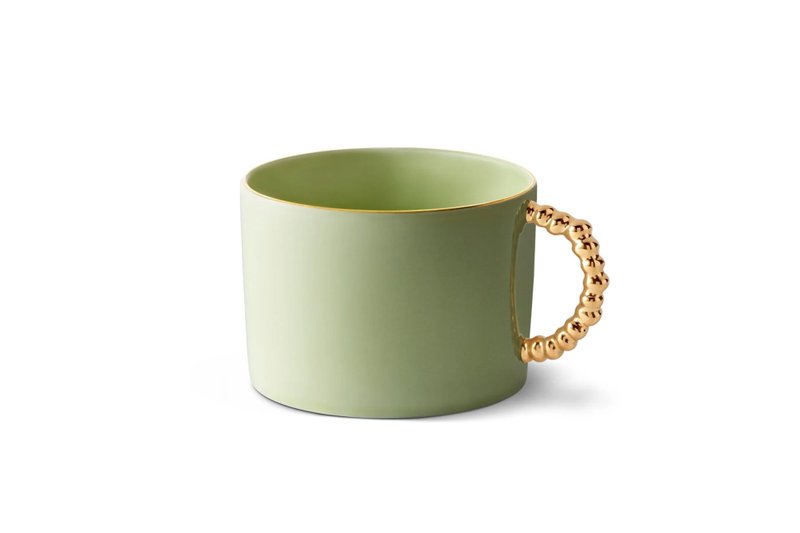 派对茶具(马克杯)-Matcha + Gold【L'Objet】 - 茶具/茶杯 - 瓷 绿色