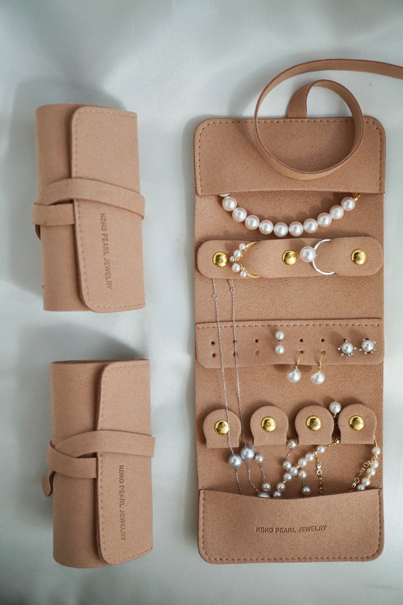 kokopearljewelry pouch 珠宝首饰收纳包 饰品收纳袋 随身收纳包 - 化妆包/杂物包 - 其他人造纤维 粉红色