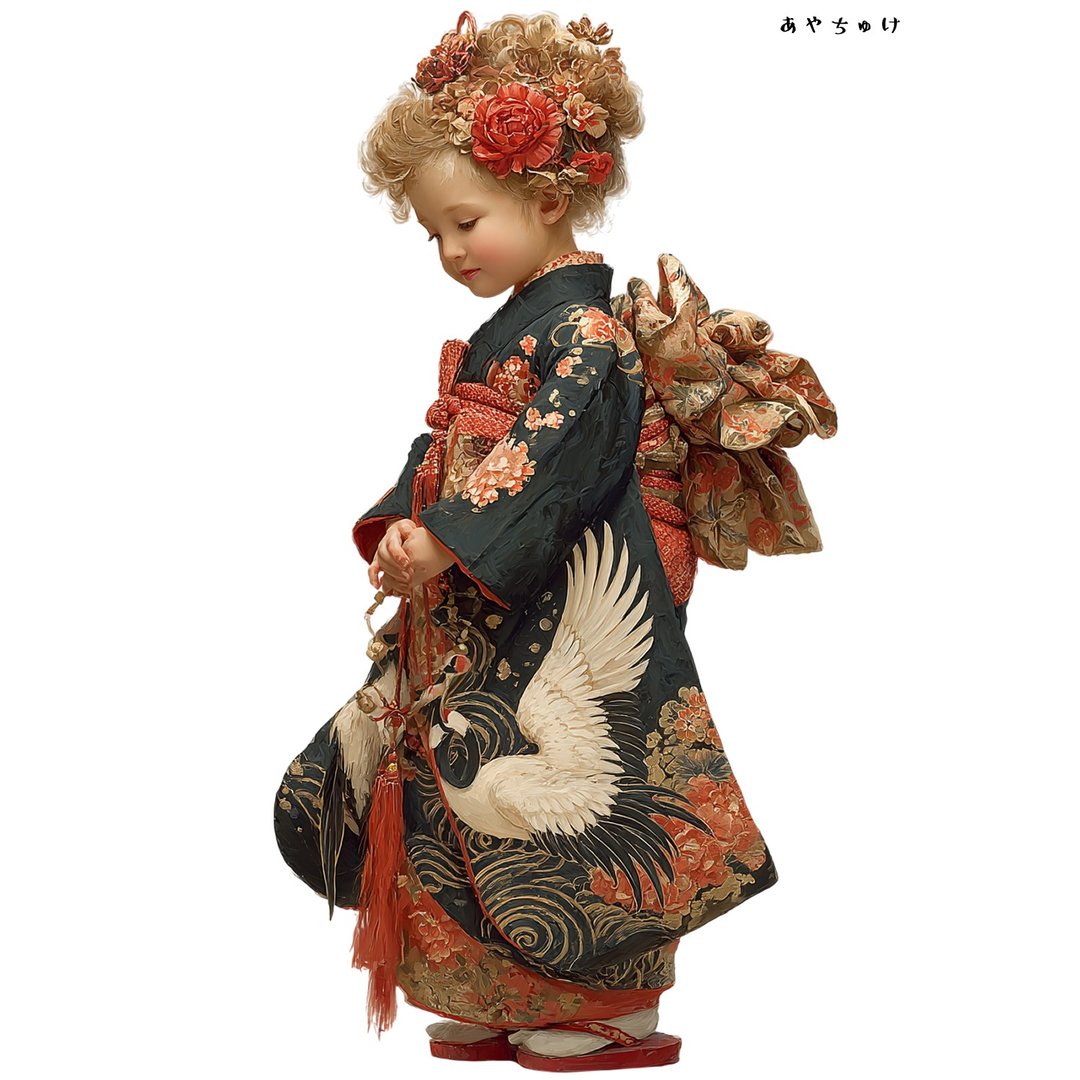 【12月新品4】07-114-0240 人物贴纸 和服复古 - 贴纸 - 纸 