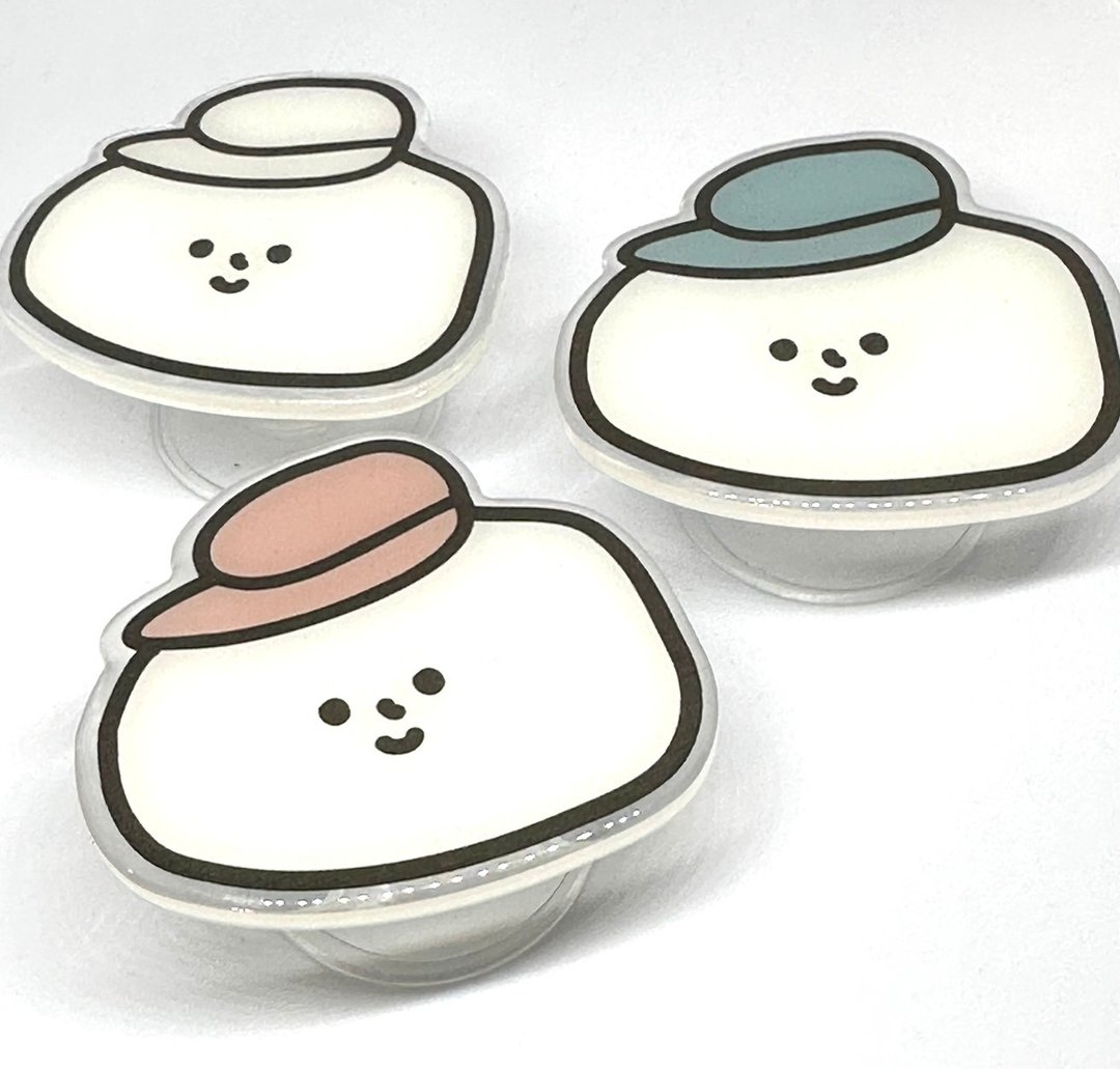 Seesaw_Say Potato 手机气囊支架 - 手机座/防尘塞 - 塑料 白色
