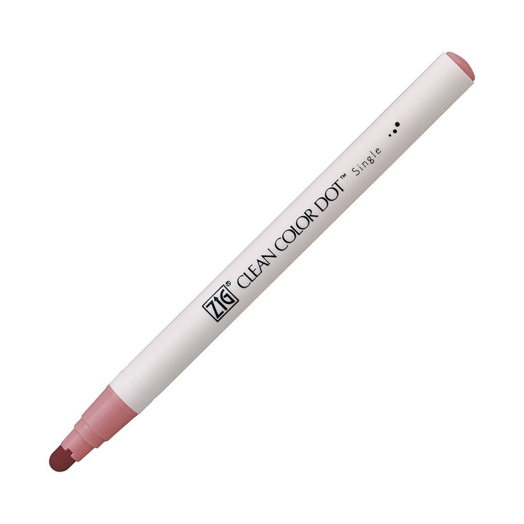 【Kuretake 日本吴竹】ZIG Clean Color Dot 单头点点笔 干燥玫瑰 - 其他书写用品 - 其他材质 粉红色