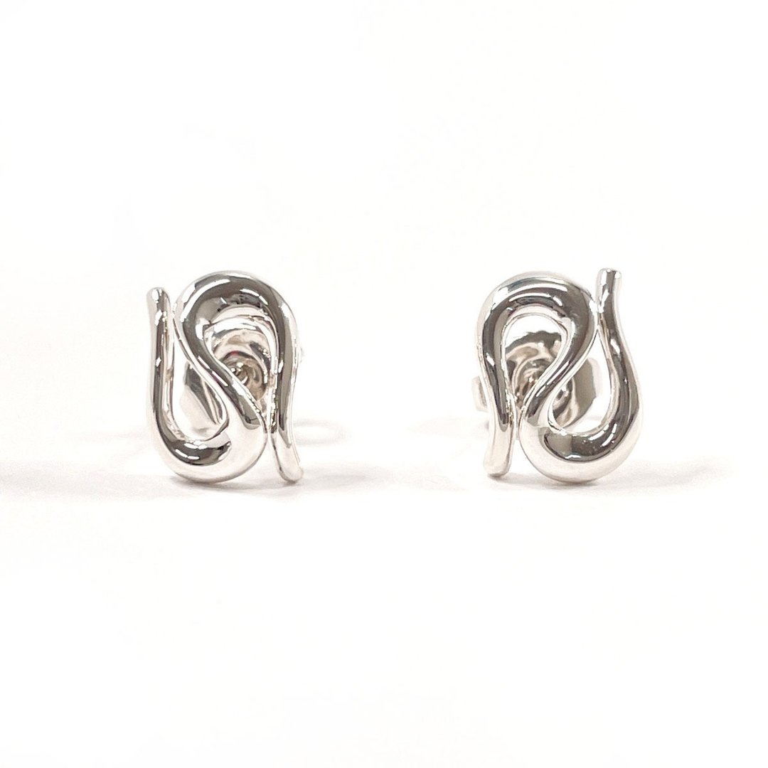 【日本直送 二手美品】蒂芙尼 TIFFANY&Co. 经典 खुला लहर 艾尔莎·佩雷蒂 925银 复古耳环 - 耳环/耳夹 - 纯银 银色