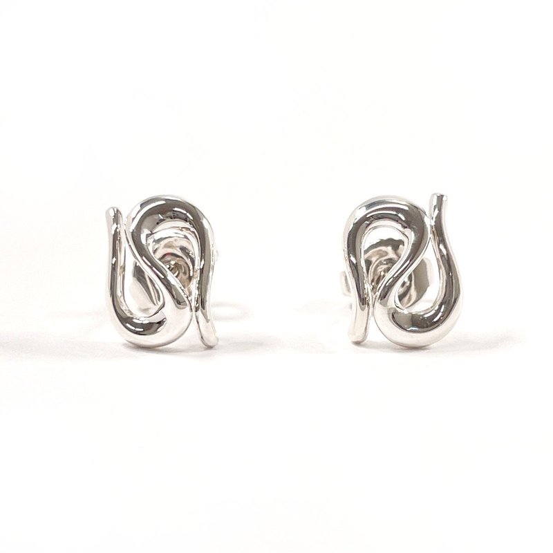 【日本直送 二手美品】蒂芙尼 TIFFANY&Co. 经典 खुला लहर 艾尔莎·佩雷蒂 925银 复古耳环 - 耳环/耳夹 - 纯银 银色