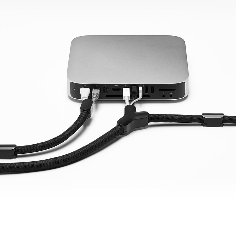 Soba 电线收纳管套装 黑色 - 卷线器/电线收纳 - 聚酯纤维 黑色