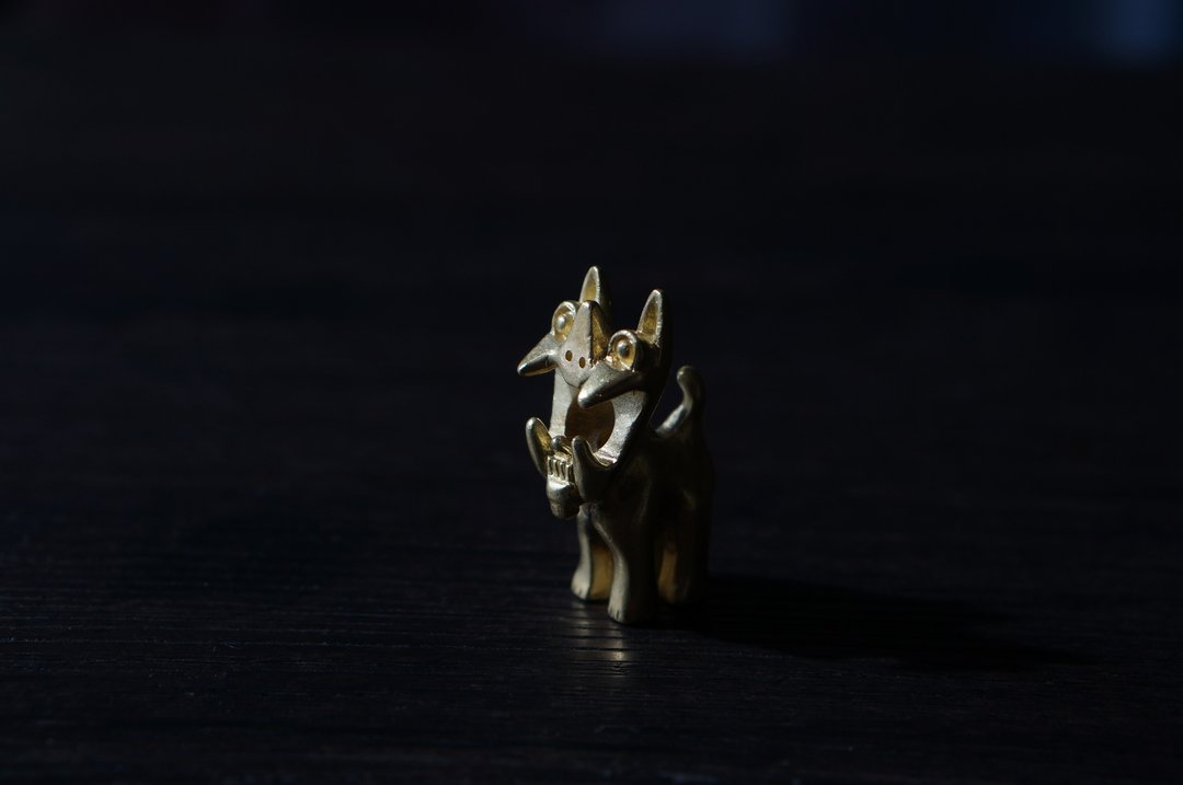 手工黄铜茶宠猫镇宅猫招运猫 - 摆饰 - 其他金属 金色