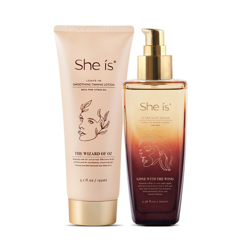 She is 受损干燥发修护组 (热导护发精华乳x1+顺发露x1) - 润发用品 - 其他材质 多色