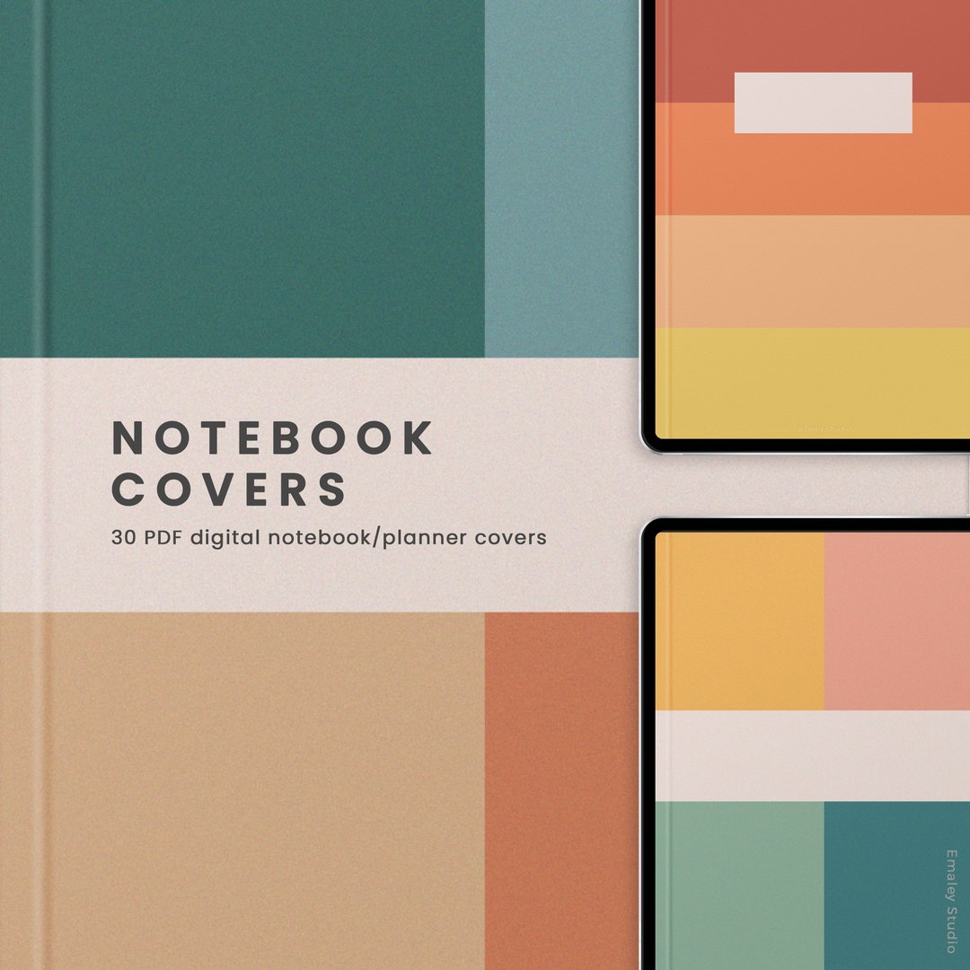 30 Earthy Boho Digital Notebook/planner Covers - 电子手帐及素材 - 其他材质 