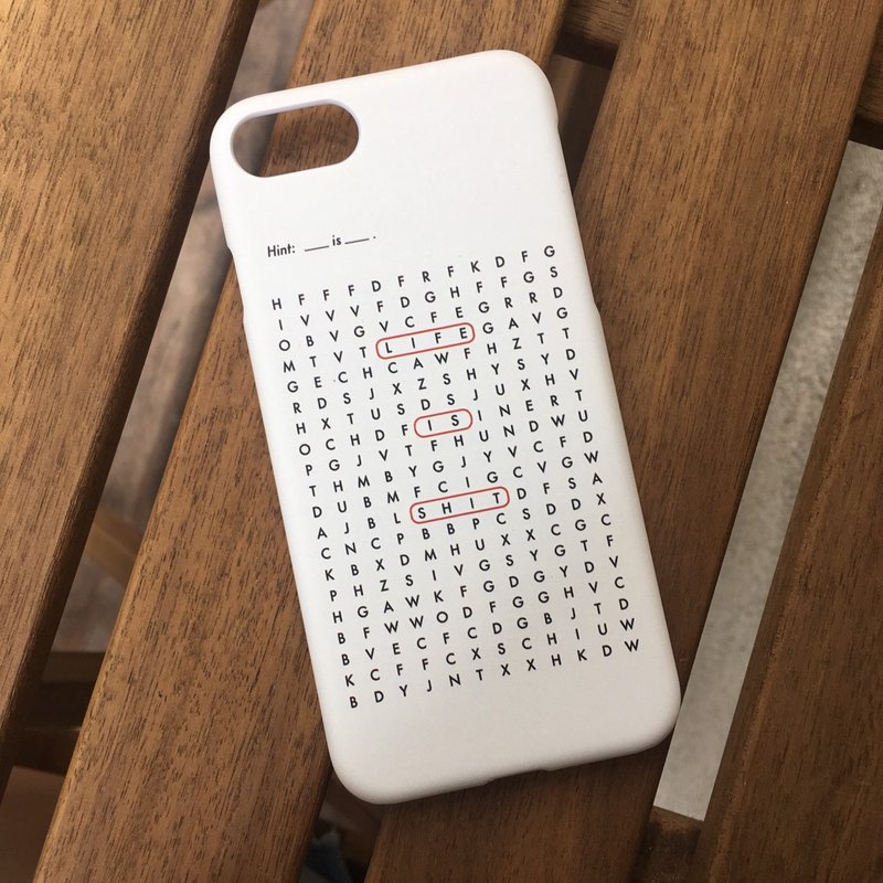 厌世/硬壳/文字手机壳iphone,HTC,Samsung,Sony,Zenfone,Oppo,小米 - 手机壳/手机套 - 塑料 白色