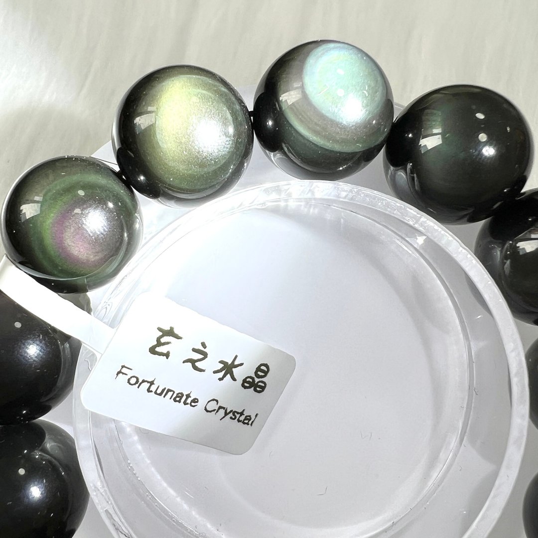彩曜石手串 | 水晶 | 水晶手串 | 水晶手链 | 水晶手链 - 手链/手环 - 水晶 黑色
