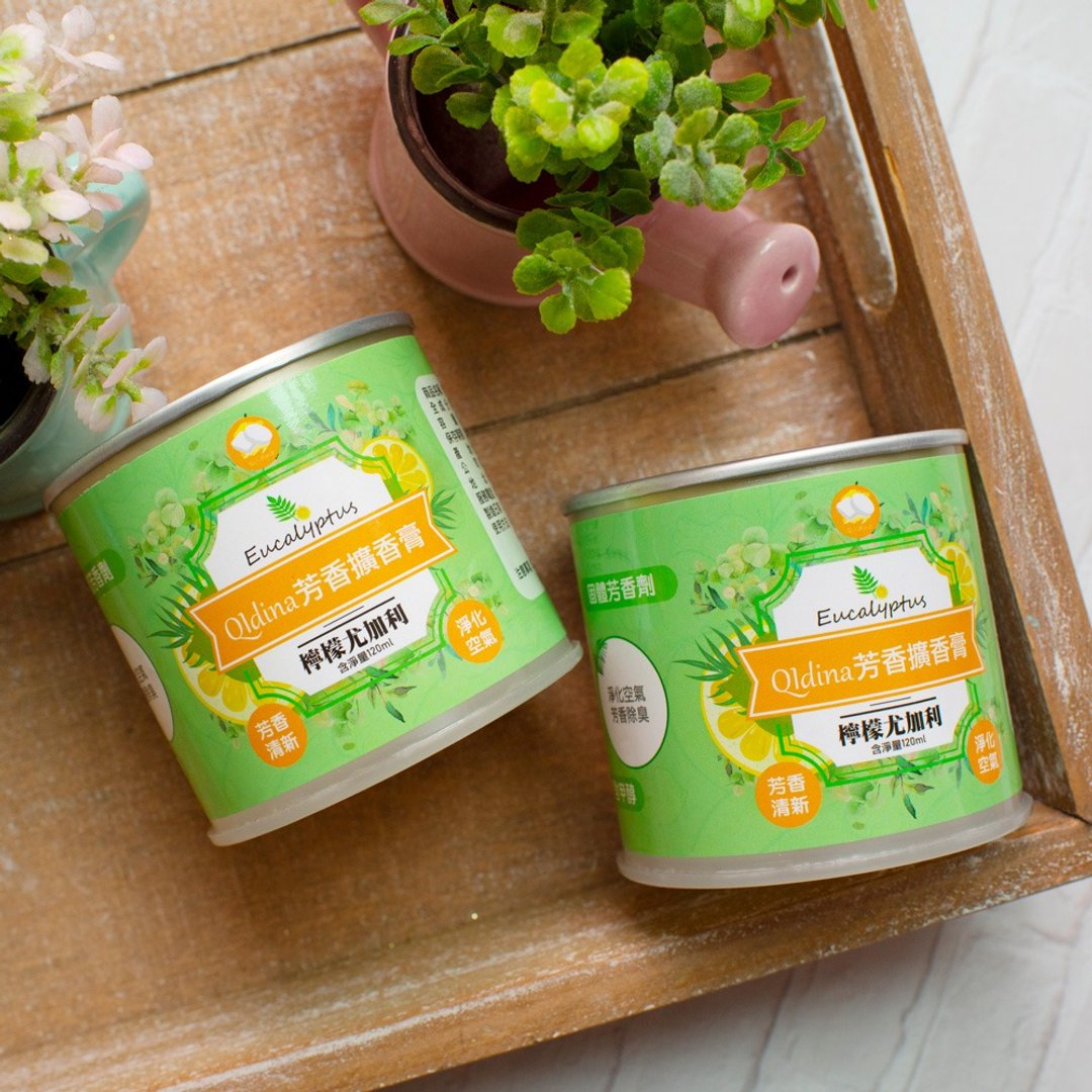 QIDINA 6入组 柠檬尤佳利精油香氛香膏 - 香薰/精油/线香 - 其他材质 白色