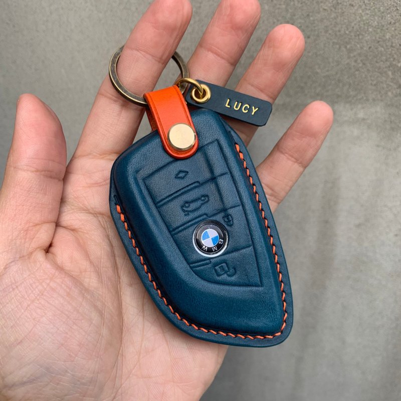 宝马 BMW 短板 Buttero 钥匙皮套 X4 X5 X7 X8 i4 i8 ix1 ix3 - 钥匙链/钥匙包 - 真皮 黑色