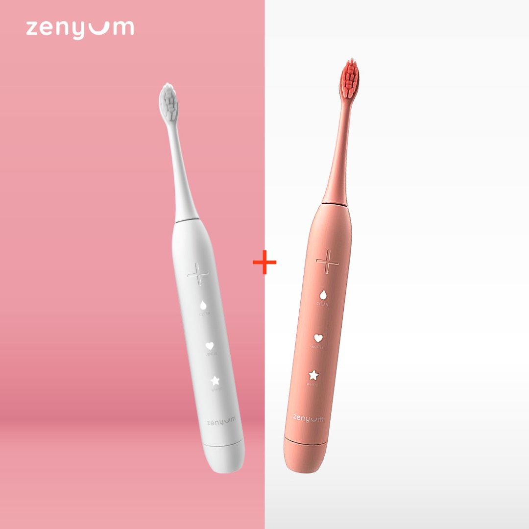 ZenyumSonic 声波震动牙刷(白色+粉红色) - 牙刷/口腔清洁 - 其他材质 白色