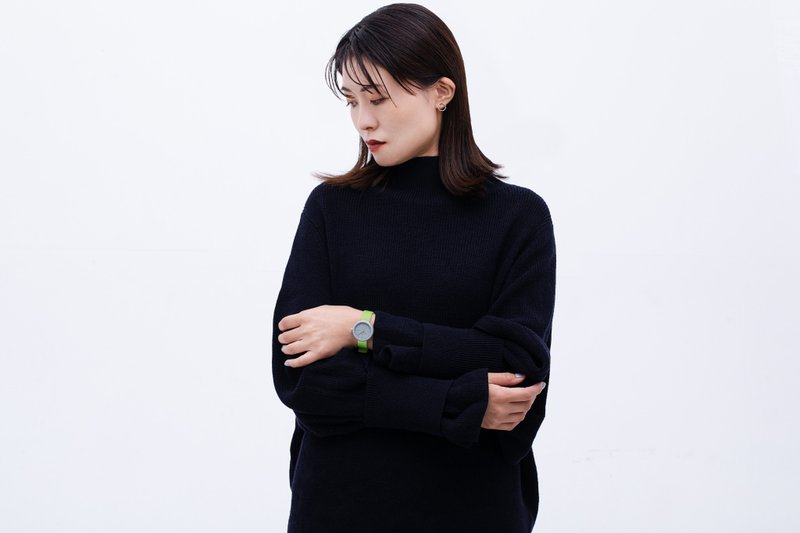 日本 YOT WATCH 32mm手表 / 萤光黄绿 - 女表 - 其他材质 多色