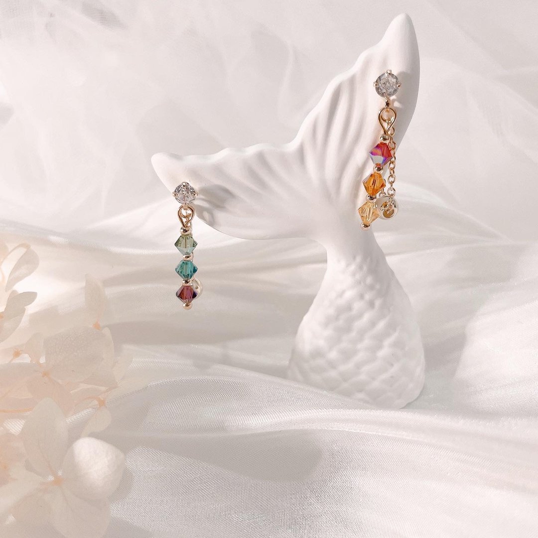 Swarovski Erato耳环 - 耳环/耳夹 - 水晶 多色