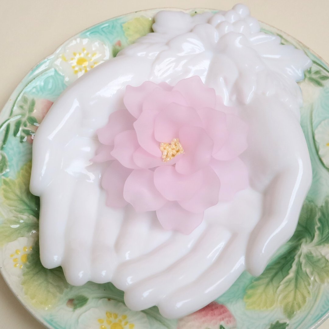 牡丹胸花 粉色 大轮 牡丹 花朵 胸针 轻盈 优雅 高贵 清爽 夏季 帽子 牡丹 芍药 牡丹 压克力树脂 - 胸针 - 塑料 粉红色
