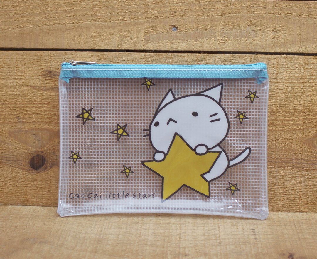 【拉链袋】 星星猫A6拉链袋(星星)941603 - 化妆包/杂物包 - 塑料 透明