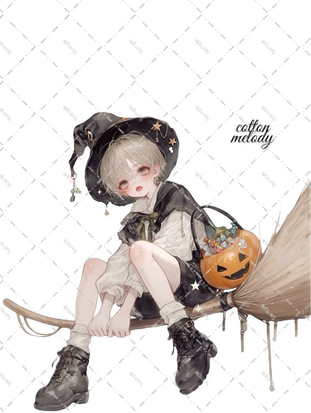 original sticker no.6740 人物贴纸 原创贴纸 人物贴纸 女孩贴纸 原创人物贴纸 - 贴纸 - 纸 