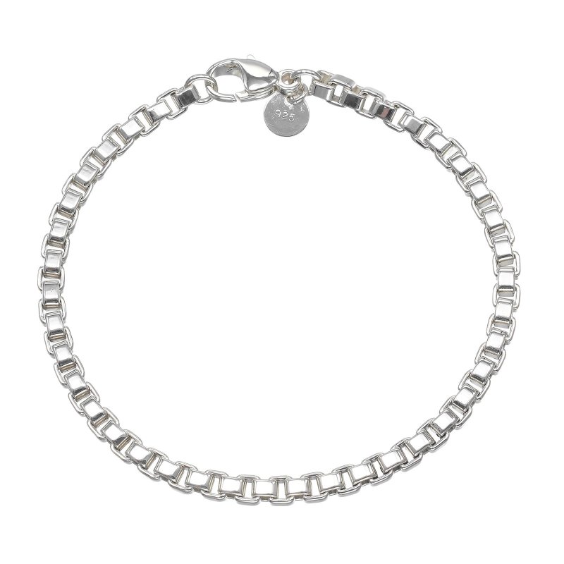 【日本直送】蒂芙尼 手链 威尼斯链 约17.5cm 925银 约15.89g TIFFANY&Co.【二手品】A级 - 项链 - 银 银色