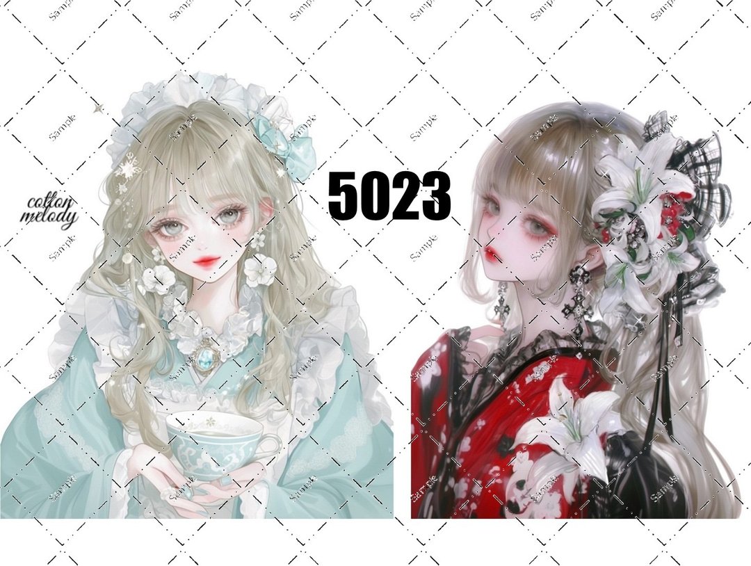 original sticker no.5023 人物贴纸 原创贴纸 原创人物贴纸 装饰贴纸 cotton melody - 贴纸 - 纸 