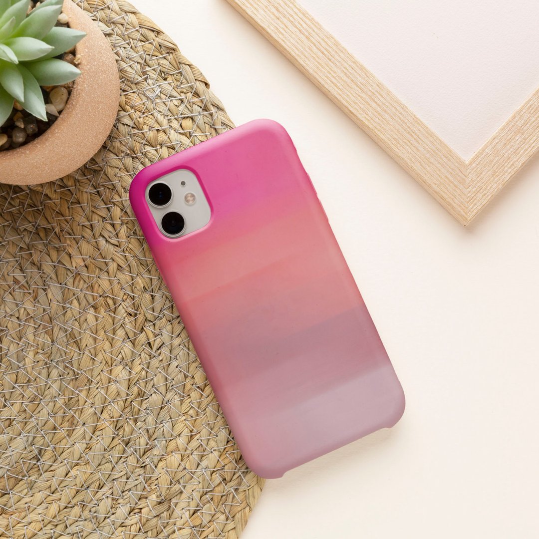 客制手机壳 iPhone 14 13 Pro Matte 复古复古抽象184橙红 - 手机壳/手机套 - 塑料 多色