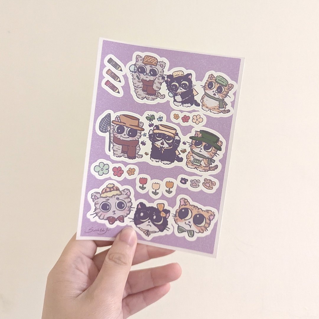 【防水贴纸】PURPLE系列_Together Part.2 - 贴纸 - 防水材质 紫色