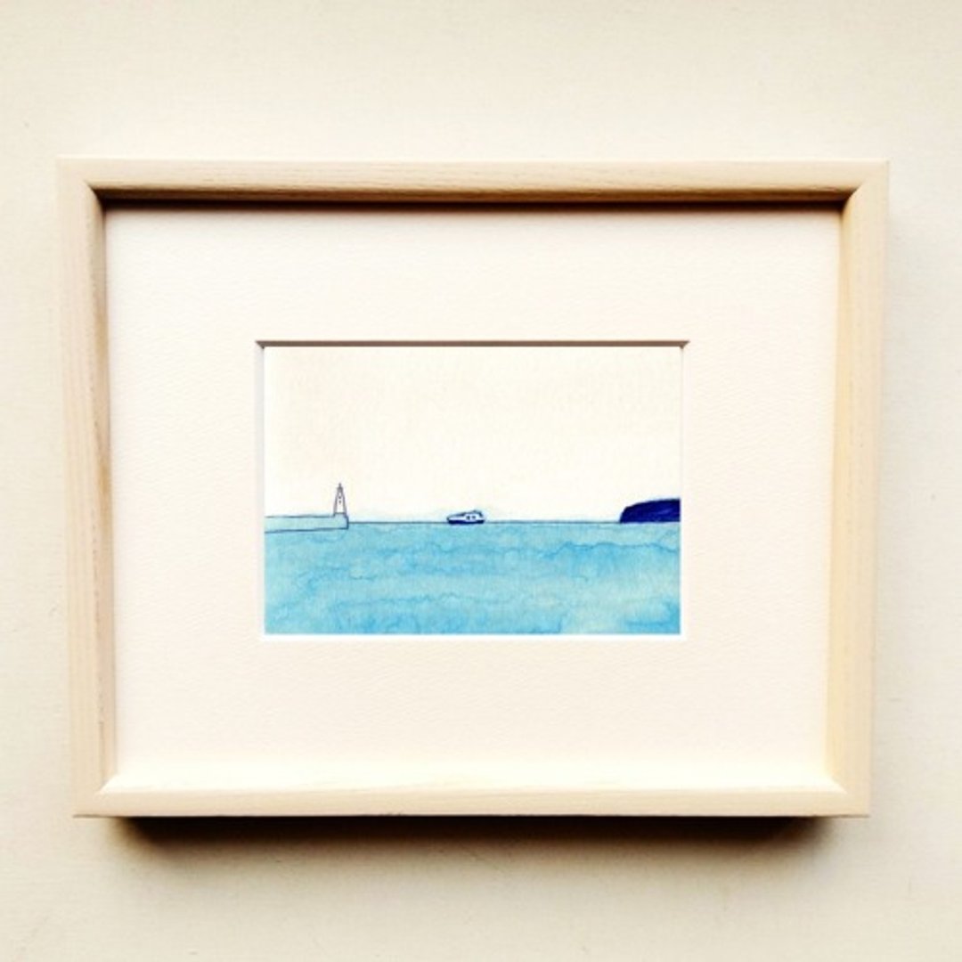 Pinkoi 代购 - 《超越》*附木框（寸尺寸）海图水彩 - 海报/装饰画/版画 - 其他材质 