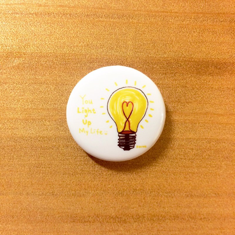 Darwa--你是我的小灯泡-图文徽章 - 徽章/别针 - 塑料 