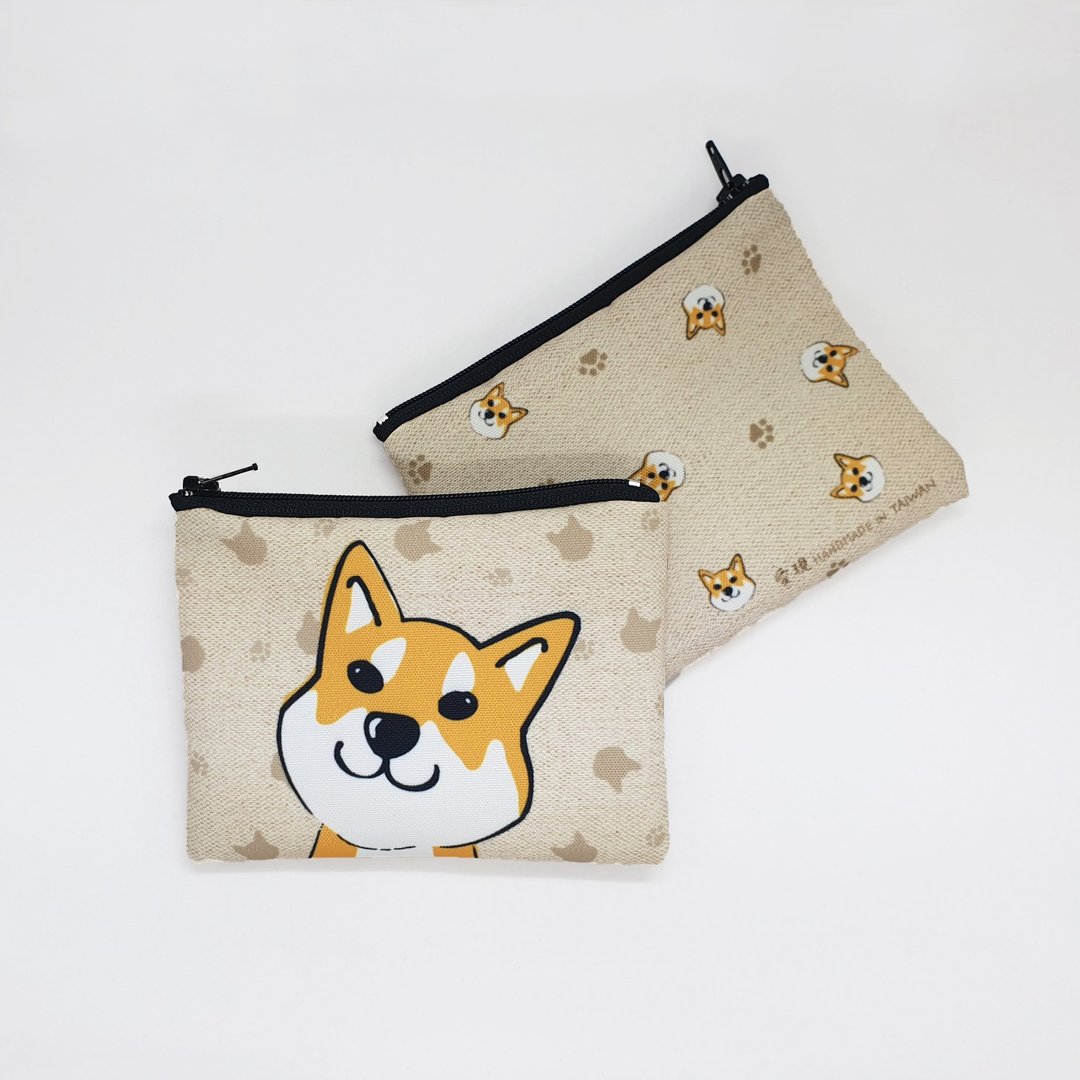 柴犬 赤柴 黑柴 白柴 简单收纳零钱包 万用收纳包 - 外出包 - 其他人造纤维 多色