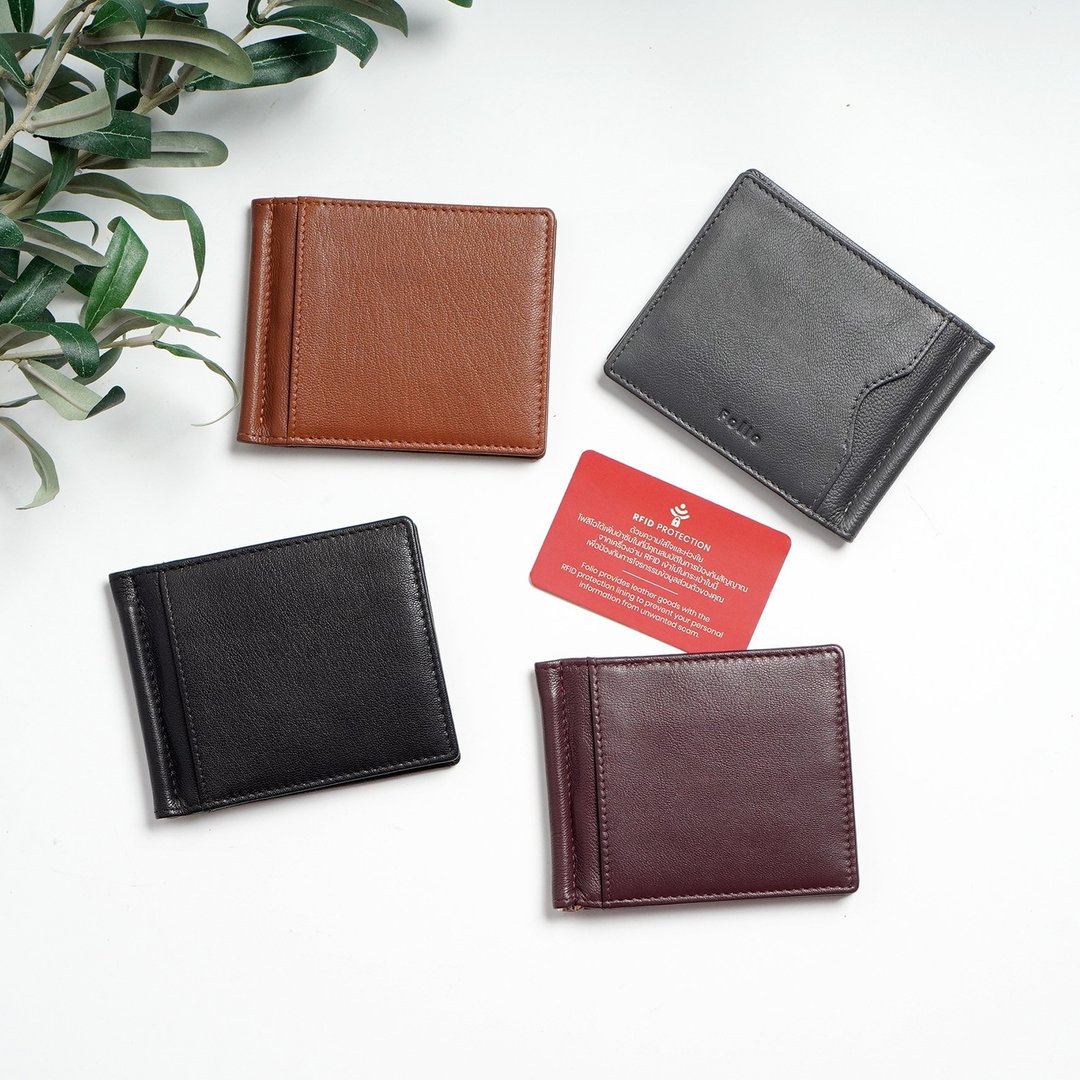 Folio : Myra Money clip Wallet 钱包夹，附钞票夹，具 RFID 功能 - 18721 - 皮夹/钱包 - 真皮 