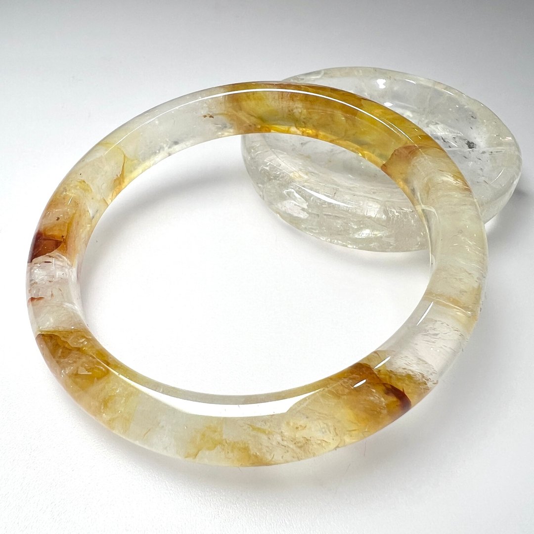 黄胶花手镯 | 水晶 | 水晶手镯 - 手链/手环 - 水晶 黄色