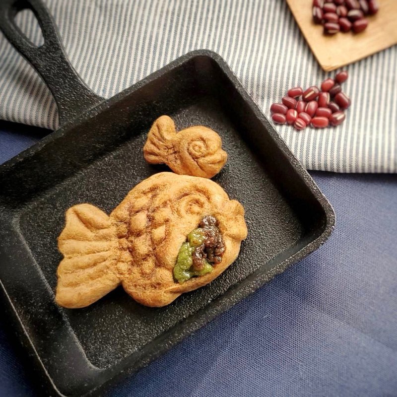 2020年10月・羊毛毡日式系列 - 鲷鱼烧 - 编织/羊毛毡/布艺 - 羊毛 