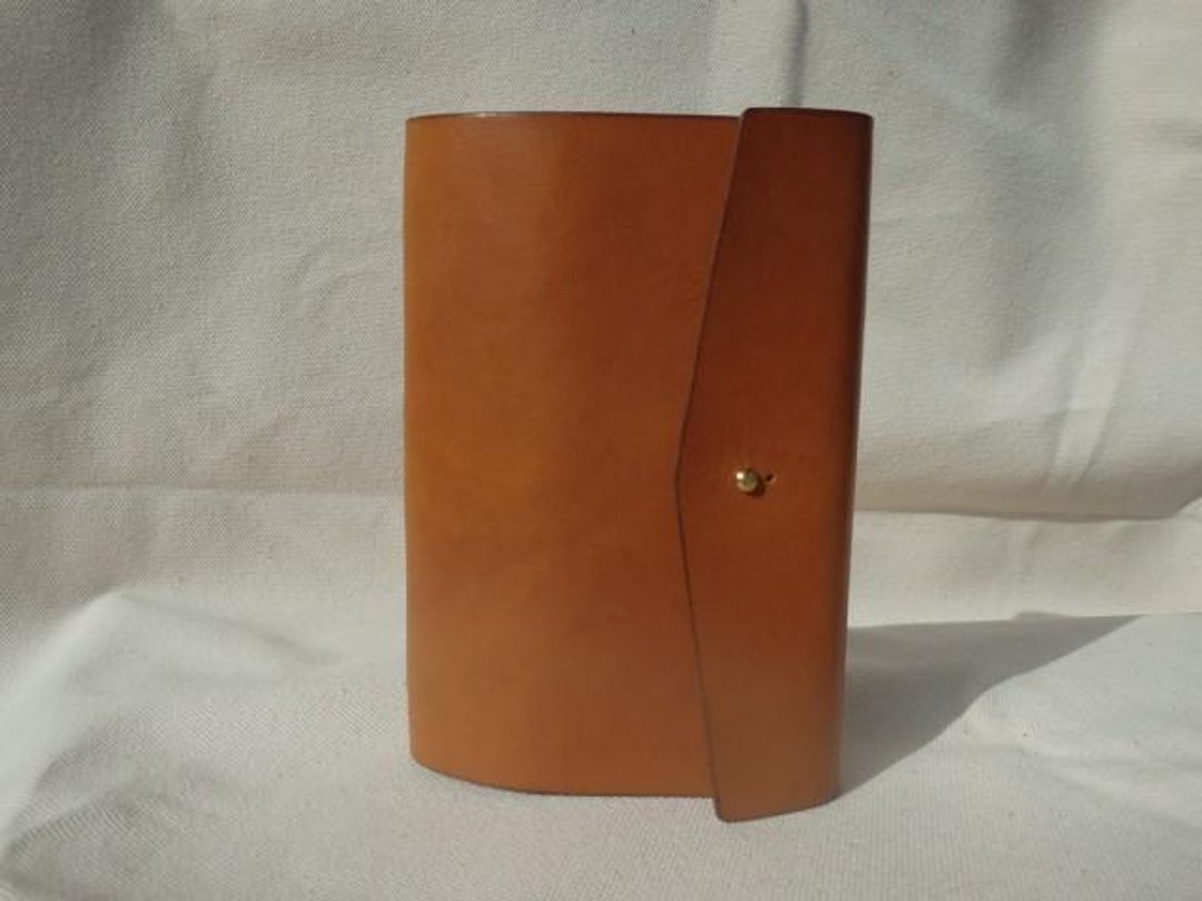 Large-capacity leather card case (Giboshi specification) / Camel - 名片夹/名片盒 - 真皮 橘色