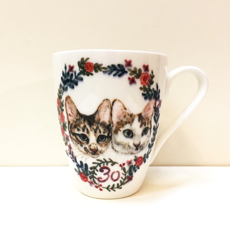 大马克杯-订制专属图案-定制化 - 咖啡杯/马克杯 - 瓷 白色