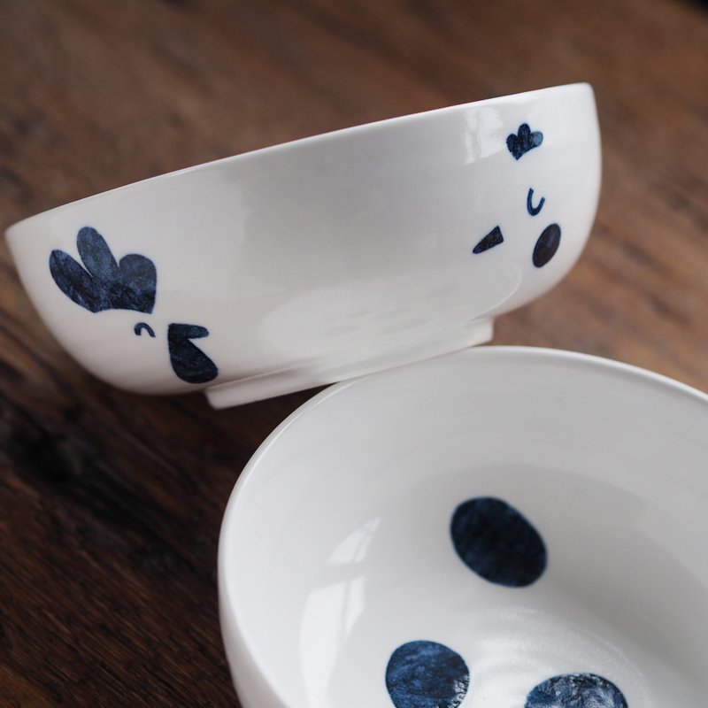 【团圆】中碗公  / 起家鸡 / 入厝、新婚礼物 | 单件 - 碗 - 瓷 白色